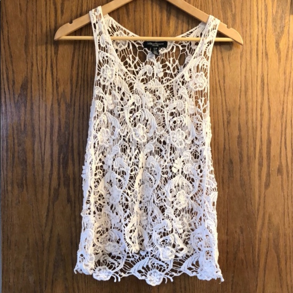 Streetwear Society Knitted White Tank Top